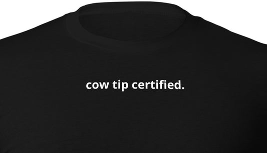 cow tip certified.